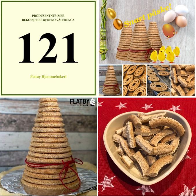 Flatøy Hjemmebakeri - REKO-Ringen Bjerke - Kransekake til påske