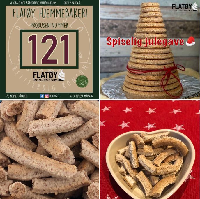 Flatøy Hjemmebakeri - Rekoringen Nordstrand og Lambertseter - Kransekake til jul