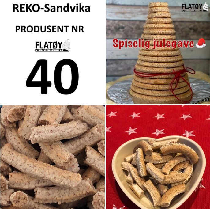 Flatøy Hjemmebakeri - REKO-Ringen Sandvika - Kransekake til jul